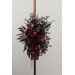 Deep Purple, Burgundy & Gold Flower Arch Arrangement – Faux Floral Arbor for Weddings