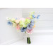 Colorful Bridal Bouquet – Green, Yellow, Pink, Dusty Blue Wildflowers