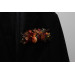 Rust, Burgundy, Brown & Orange Pocket Boutonniere – Warm Faux Floral Accessory
