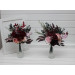 Burgundy & Dusty Pink Table Flowers – Mini Faux Bouquets for Wedding Decor