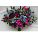 Purple, Magenta & Dusty Blue Bridal Bouquet – Jewel-Tone Faux Wedding Flowers