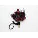 Purple, Burgundy & Black Hair Pins – Gothic Wedding Floral Hair Accessories Set
