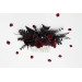 Purple, Burgundy & Black Flower Combs – Gothic Wedding Hair Accessories