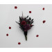 Burgundy, Purple & Black Boutonniere Set – Gothic Wedding Buttonholes
