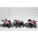 Deep Purple, Lilac & White Table Flowers – Mini Faux Bouquets for Wedding Decor