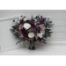 Deep Purple, Lilac & White Bouquets – Boho Faux Wedding Flowers