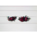 Jewel-Tone Flower Comb – Emerald, Purple, Magenta & Teal Wedding Hair Accessory