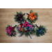 Jewel-Tone Bridesmaid Bouquet – Emerald, Orange, Magenta & Teal Wedding Flowers