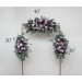 Deep Purple, Lilac & White Flower Arch – Faux Floral Arrangement for Wedding Arbor