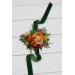 Orange & Green Wedding Boutonnieres and Corsage – Faux Floral Accessories