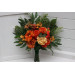 Orange & Green Wedding Bouquets | Faux Bridal & Bridesmaid Flowers