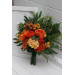 Orange & Green Wedding Bouquets | Faux Bridal & Bridesmaid Flowers