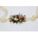 Vintage Rustic Flower Belt – Earthy Faux Floral Bridal Sash