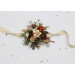 Vintage Rustic Wrist Corsage – Earthy Faux Floral Bracelet for Wedding