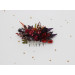 Burgundy, Purple & Rust Flower Combs – Faux Floral Wedding Hair Accessories