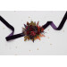 Burgundy, Purple & Rust Wrist Corsage – Faux Floral Wedding Bracelet