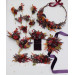 Purple, Rust & Burgundy Wedding Boutonnieres – Faux Floral Accessories