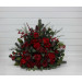 Red & Green Winter Standing Flowers – Christmas Wedding Decorations