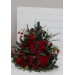 Red & Green Winter Standing Flowers – Christmas Wedding Decorations