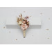 Blush Pink, Cream & Gold Wedding Boutonnieres – Vintage Boho Floral Accessories