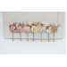 Blush Pink, Cream & Gold Hair Pins – Set of 7 Vintage Boho Wedding Accessories