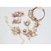 Blush Pink, Cream & Gold Wrist Corsage – Vintage Boho Floral Bracelet