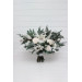 Winter Protea Bridal Bouquet – White & Sage Green Faux Wedding Flowers