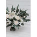 Winter Protea Bridal Bouquet – White & Sage Green Faux Wedding Flowers