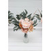 Orange & Blush Pink Table Flowers – Mini Faux Bouquets for DIY Wedding Decor