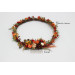 Rust, Brown, Red & Ivory Flower Crown with Berries – Autumn Wedding Hair Wreath