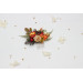 Rust, Brown, Red & Ivory Flower Combs with Berries – Fall Wedding Hair Accessories