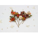 Rust, Brown, Red & Ivory Hair Pins with Berries – Set of 7 Faux Floral Wedding Accessories
