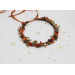 Rust, Brown, Red & Ivory Flower Crown with Berries – Autumn Wedding Hair Wreath