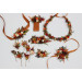 Rust, Brown, Red & Ivory Flower Belt with Berries – Fall Wedding Floral Sash