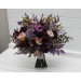 Purple, Lilac, Gold & Beige Bridal Bouquet – Elegant Faux Wedding Flowers