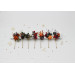 Moody Burgundy, Rust, Purple & Black Hair Pins – Set of 7 Fall Wedding Accessories