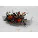 Burgundy, Rust, Purple & Black Flower Combs – Moody Bridal Hair Accessories