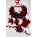 Red & Burgundy Wedding Boutonnieres – Dramatic Faux Floral Accessories
