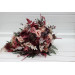 Wedding Bouquets in Burgundy, Dusty Rose & Blush Pink | Faux Bridal & Bridesmaid Cascading Bouquets