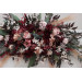Flower Arch Arrangement in Burgundy, Dusty Rose & Blush Pink | Faux Floral Archway for Wedding