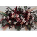 Flower Arch Arrangement in Burgundy, Dusty Rose & Blush Pink | Faux Floral Archway for Wedding