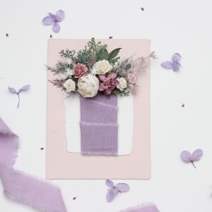 Lavender pocket flowers. Pocket boutonniere in lilac and white color scheme. Flower accessories. Square flowers. 5292