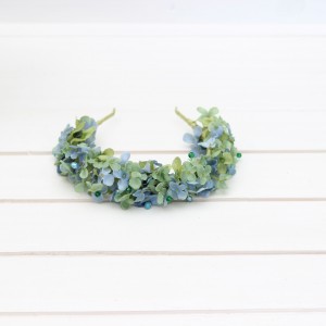 Dusty blue sage green flower crown. Bridal flower crown. Flower girl crown. Wedding flowers. 5344