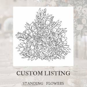 Custom Standing Flowers for Wedding Aisle Custom Standing Flowers for Wedding Aisle