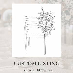 Custom Wedding Chair Flowers Custom Wedding Chair Flowers
