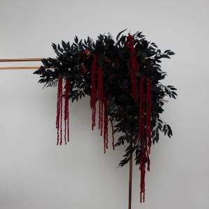 Dramatic Burgundy Black Purple Arch Flowers With Amaranth. 5451 Dramatic Burgundy Black Purple Arch Flowers With Amaranth. 5451