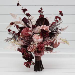 Dusty Rose, Burgundy, Purple & Pink Wedding Bouquets. 5463