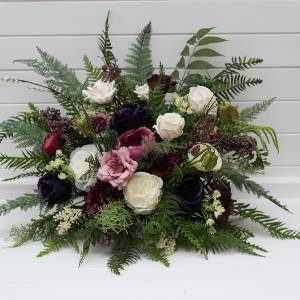 Fern & Moss Woodland Wedding Aisle Flowers 5493