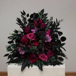 Purple, Black, Magenta & Green Gothic Floor Flowers 5370 Purple, Black, Magenta & Green Gothic Floor Flowers 5370