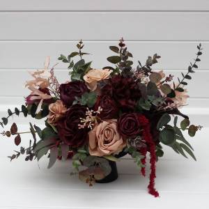 Purple, Burgundy & Beige Centerpiece 5016